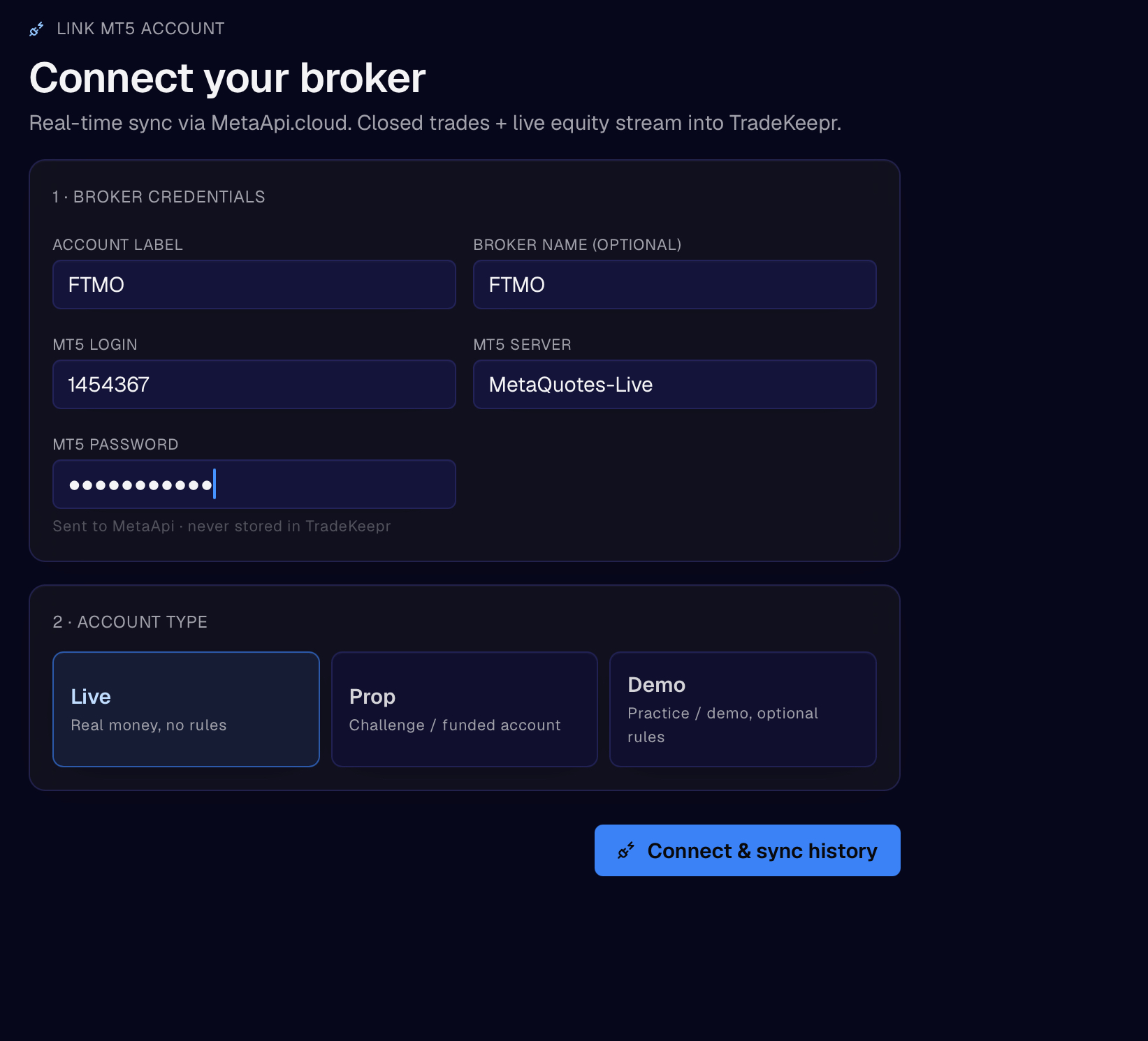 Connect your broker